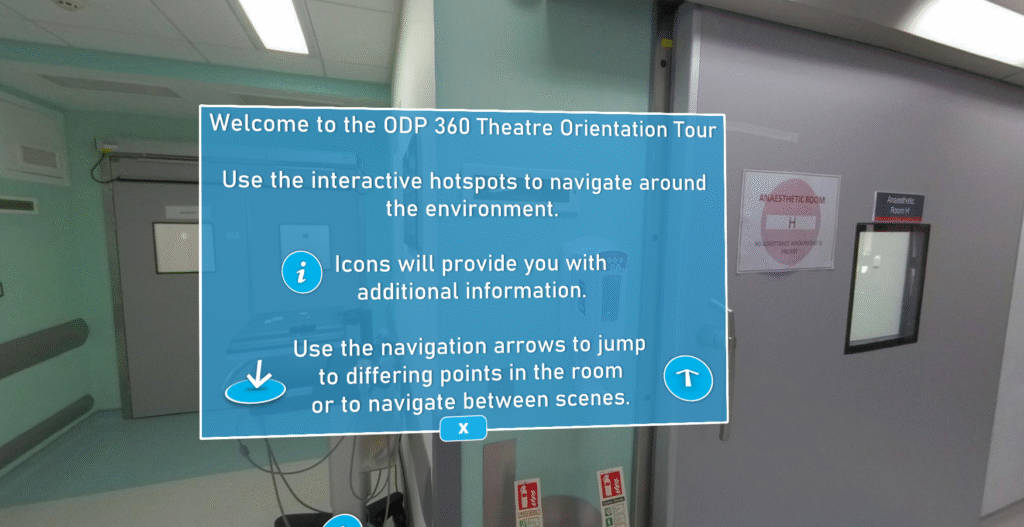 Operating theatre 360˚ virtual tour